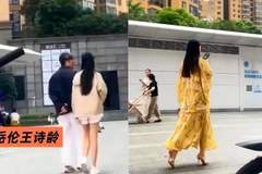 50岁李湘瘦成了刘亦菲？长裙细高跟走路窈窕像变了个人，16岁王诗龄大长腿抢镜，与前夫王岳伦离婚5年，居然还能合伙？