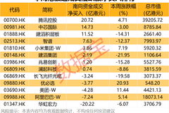 13股上榜成交活跃股名单！互联网龙头股获南向资金爆买