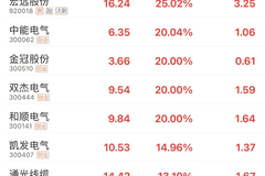 电网设备板块涨停潮:招标利好刺激业绩修复预期升温