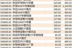 7月ETF资金流向亮点:科创半导体ETF华夏吸金超百亿 消费类ETF份额增势领跑全市场