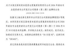 上交所：石家庄国有资本投资运营集团有限责任公司债券8月18日挂牌，代码283601