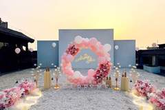 INK9露台星光求婚:城市霓虹与漫天烟火中的绝对浪漫