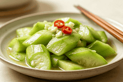 中老年人食补选对物:丝瓜温和易消化 膳食纤维营养还护血管稳血压