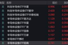 半导体设备股强势拉升，相关ETF盘中飙升近10%