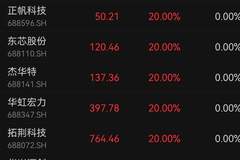 科创板七周年生日前夕多家企业涨停传递市场信心