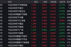 A股早盘冲高回落 中证2000逆势上涨0.3%
