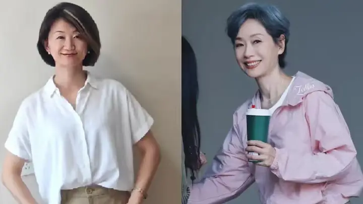 看了叶童的穿搭才懂：阔腿裤不一定要配小白鞋，照样美得洋气高级