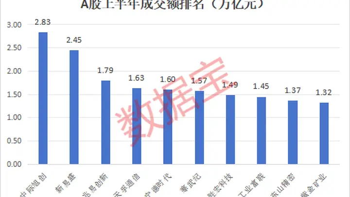 见证历史！A股半年成交创纪录，19股进入“万亿成交俱乐部”