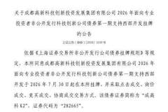 上交所批准成都高新科创投集团债券明日挂牌 代码282665聚焦西部开发项目