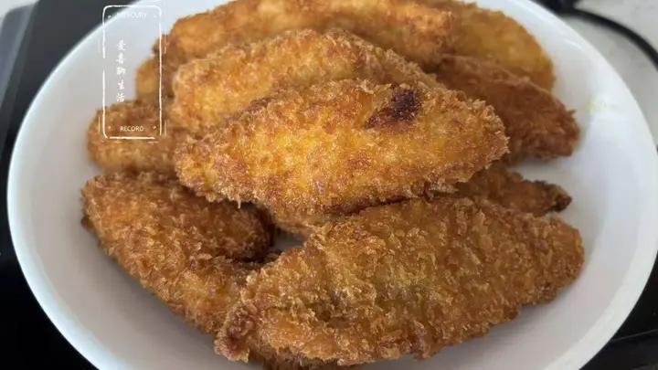 15分钟搞定外酥里嫩酥炸鳕鱼块 专治饭渣宝宝能抢着吃的营养硬菜