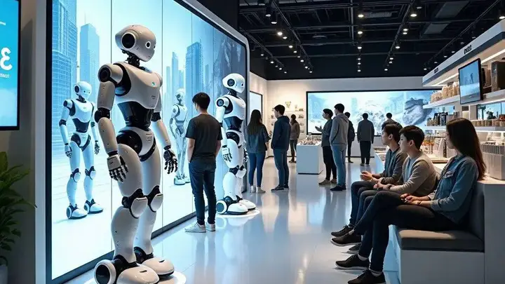 人形机器人加速布局商场,商业化竞争升级