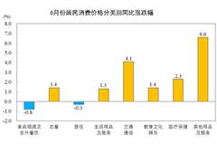 6月份CPI出炉!猪肉价格同比下降15.9%