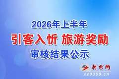 忻州市关于2026年上半年引客入忻旅游奖励审核结果的公示