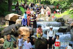 南京小九寨沟走红，前湖溢洪沟变身夏日避暑宝藏地