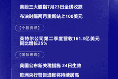 7月23日国际市场收讯：布油时隔两月重返百美元关口 欧股美股全线走弱欧洲央行警示通胀高企