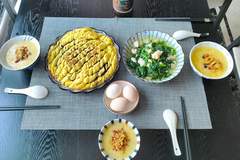 省事，早餐就几样，儿子却直夸：太香了！光盘！