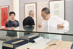 胡昌华百余件书法精品长沙展出 呈现浓郁书卷气
