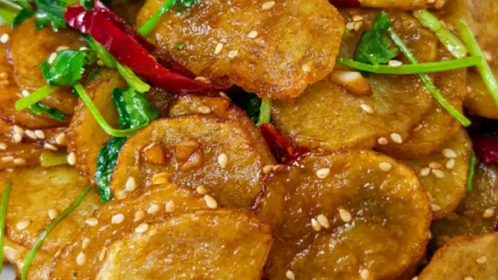 香辣干锅土豆片,品味湘地烟火味