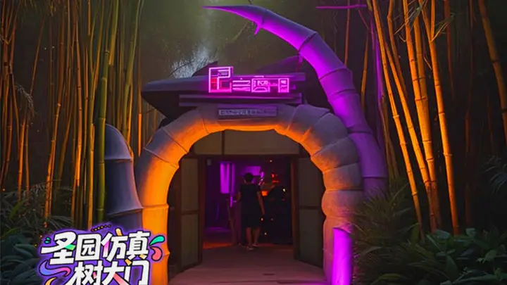 重庆彭水仿真假山大门成亮点 打造出兼顾美观与实用的特色主题景区