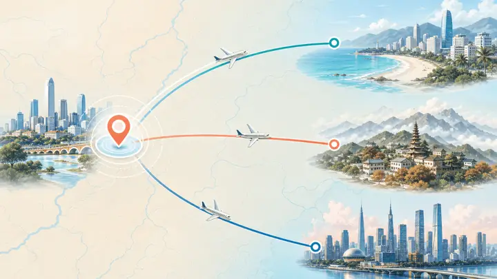 选旅行目的地先看直飞航线 这三个城市落地24小时就能开启顺意旅程