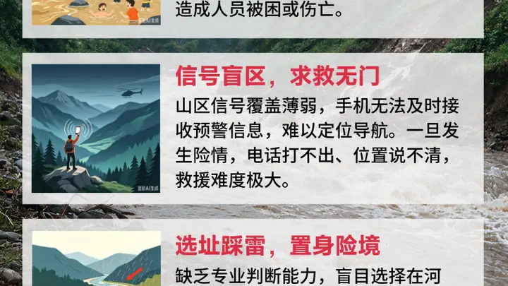 汛期露营潜藏哪些风险？省气象局、省文化和旅游厅联合推出的这份气象灾害防御明白卡请收好