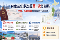 日本三年多次签证首次使用须知:冲绳与东北六县住宿规则详解