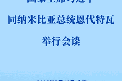 习近平同纳米比亚总统恩代特瓦会谈