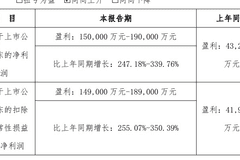 协创数据:上半年预计实现净利润15亿至19亿元,同比预增247.18%至339.76%