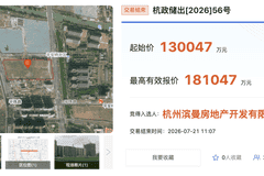 杭州土拍4宗宅地收金近40亿，本土房企包揽3宗高溢价地块