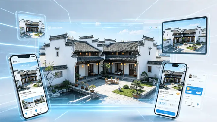 VR 云游徽韵民宿:全景技术赋能获客新路径