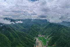 江西芦溪窑下村晨雾漫山 勾勒赣西诗意山居好风景