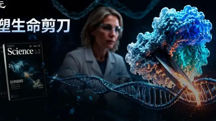 诺奖得主借助AI造出全新基因剪刀,编辑效率更优脱靶率大降超九成