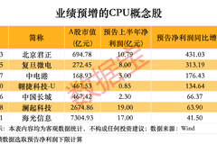 供不应求，CPU巨头业绩大超预期，已签订多份长期供货协议！A股布局公司揭晓