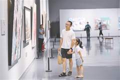 内蒙古美术馆这场全区大学生书画展开幕 千余幅佳作展现各族青年团结奋进动人画卷