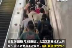 上海一公司因入职体检设孕检项目歧视女性，违规招11名女员工被罚22000元