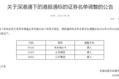 8月6日起MINIMAX-W、立讯精密、三环集团正式纳入港股通标的，深沪两地交易市场同步完成标的调整