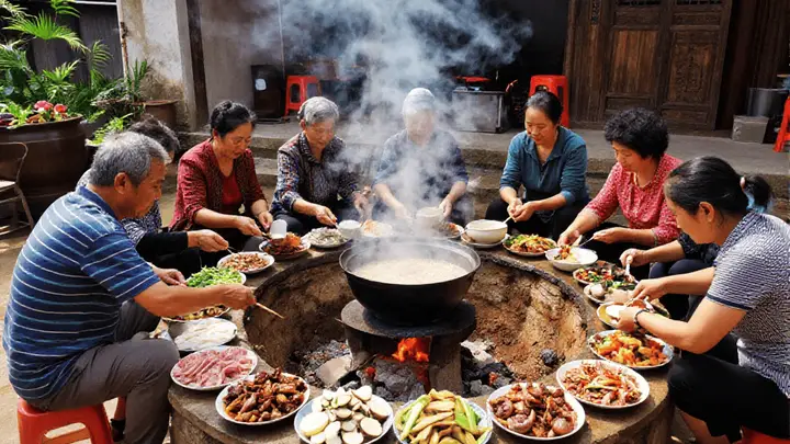 刀削面的“北方面食豪迈”:弧形削刀,削出柳叶形态!
