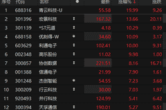算力概念表现活跃 青云科技20cm涨停