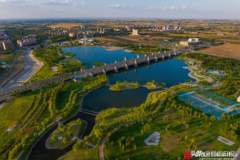 吉木萨尔庭州湾景观带完成升级 成融科普研学等功能的市民休闲新地标