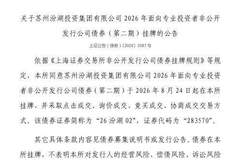 上交所：苏州汾湖投资集团有限公司债券8月24日挂牌，代码283570