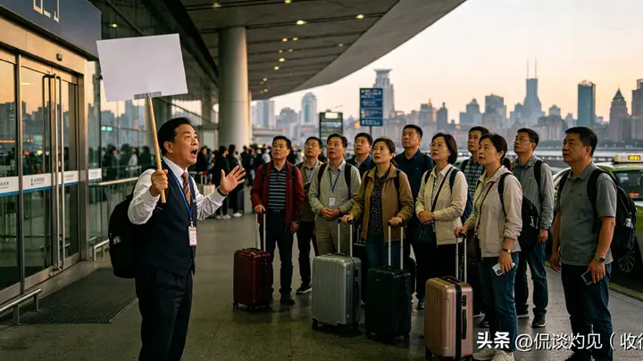 泰国18人旅行团抵达上海，全员愣住，导游喊三次集合没人应声