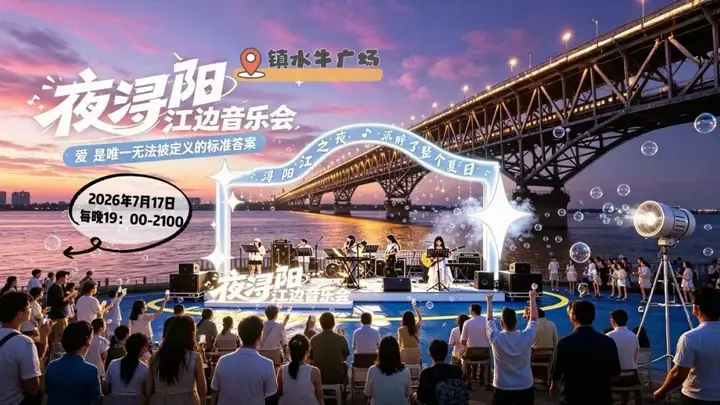 “浔阳江之夜”活动来啦!市集、演艺、观光一站式畅玩