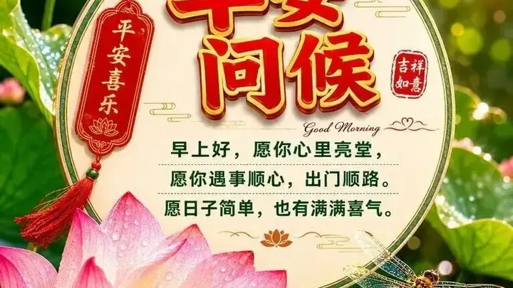每天早上，都有美好的祝愿