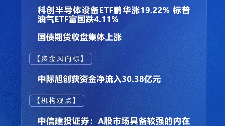 四点半观市 | 机构:A股市场具备较强的内在支撑 中长期投资价值仍值得关注
