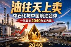 汽柴油见顶之后,油往天上卖:中石化与中国航油合体,一笔算到2040年的大账