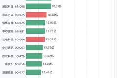 17只A股融资买入额超10亿元，中际旭创领衔净偿还