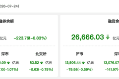 7月24日两融余额收窄 石油石化板块与东山精密获大额融资净买入成市场亮点