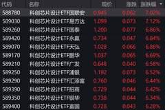 芯片股全天强势，科创芯片设计ETF涨超6%