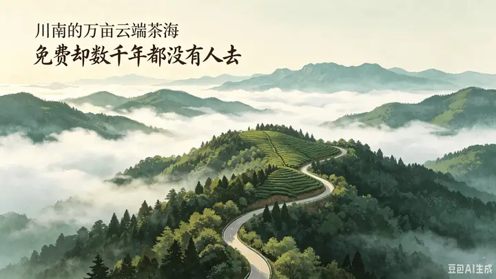 川南天宫山万亩云端有机茶海 免费坐拥千年古茶树与高山好茶基底