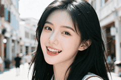 他在寻找女友，发现她在蹲踞于小公园，专注于研究蚂蚁